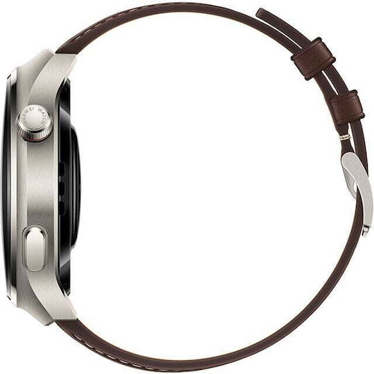 Huawei Watch 4 Pro Stainless Steel 48mm Waterproof with eSIM and Heart Rate Monitor (Dark Brown)