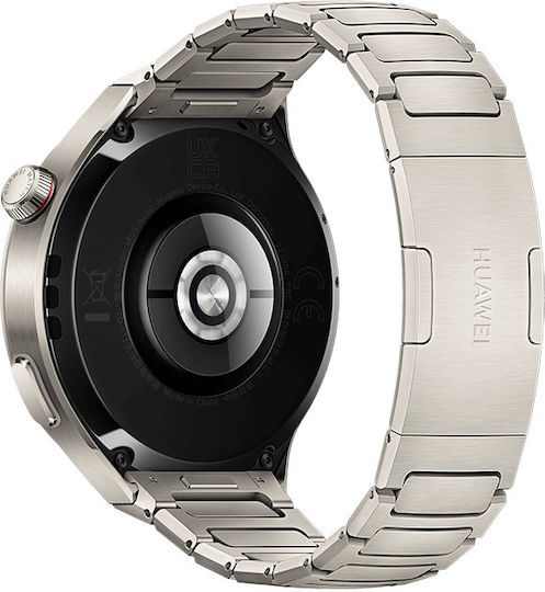 Huawei Watch 4 Pro Stainless Steel 48mm Waterproof with eSIM and Heart Rate Monitor (Titanium)