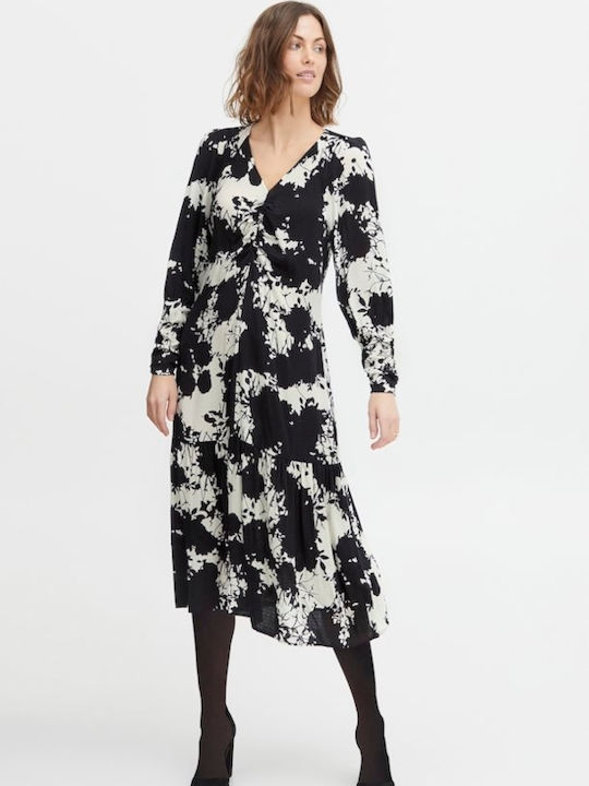 Midi Damenkleid für Hochzeit - Taufe Schwarz