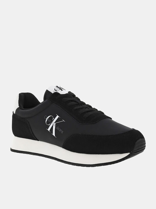 Retro Runner Herren Sneakers Schwarz