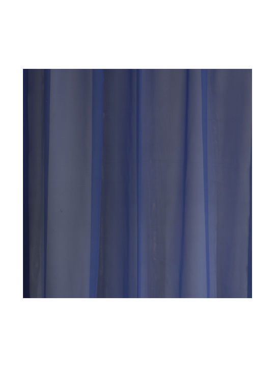 La Maison Blanche Blue Pencil Pleat Curtain 145x290cm
