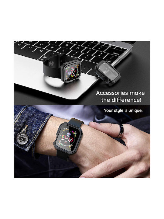 Lito Watch Armor Silikonhülle in Blau Farbe für Apple Watch 41mm
