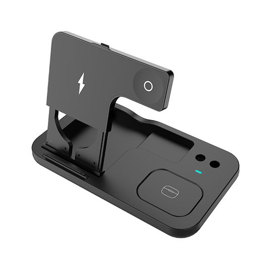 Techsuit Wireless Charger (Qi Pad) 15W Blacks (D22)