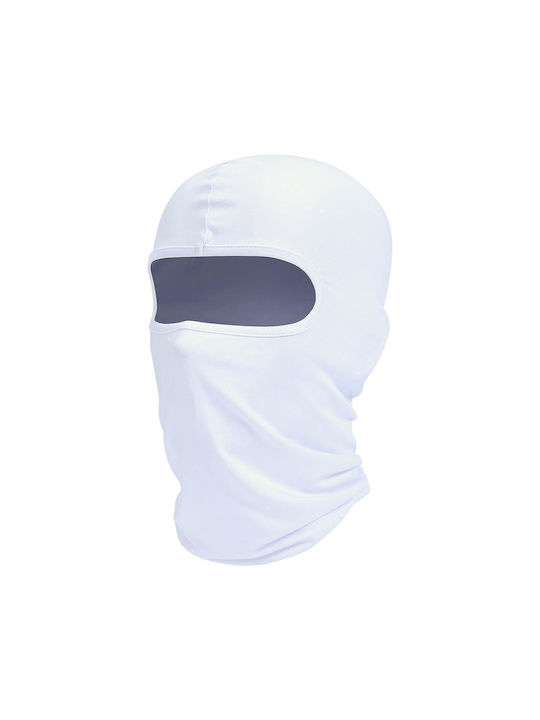 Figli Sports Full Face Motorcycle Rider Balaclava Cotton White Color
