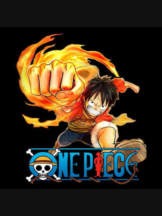 Takeposition Φούτερ Ζακέτα με Κουκούλα One Piece Z-cool σε Μαύρο χρώμα