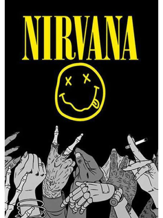 Takeposition Φούτερ με Κουκούλα Nirvana H-cool σε Μαύρο χρώμα