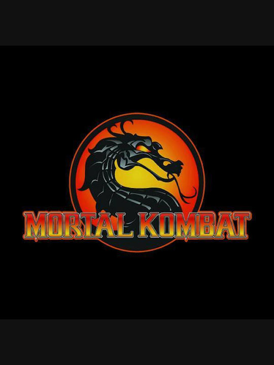 Takeposition Φούτερ Ζακέτα με Κουκούλα Z-cool Game Mortal Kombat Logo σε Μπορντό χρώμα