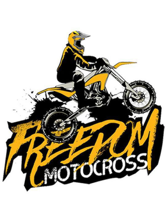 Takeposition Φούτερ με Κουκούλα H-cool Freedom Motorcross σε Πορτοκαλί χρώμα