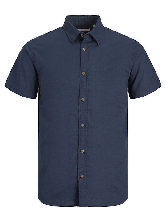 Jack & Jones Βαμβακερό Πουκάμισο Navy Μπλε