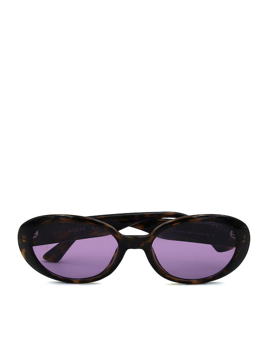 Guess Women's Sunglasses with Multicolour Plastic Frame and Purple Lens GU7590-56Y