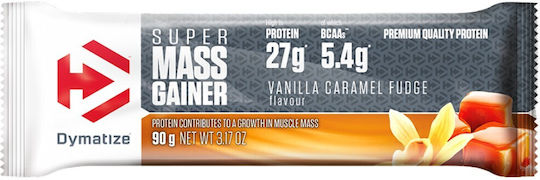 Dymatize Super Mass Gainer Bar with 28gr Protein & Flavor Vanilla Caramel Fudge 90gr