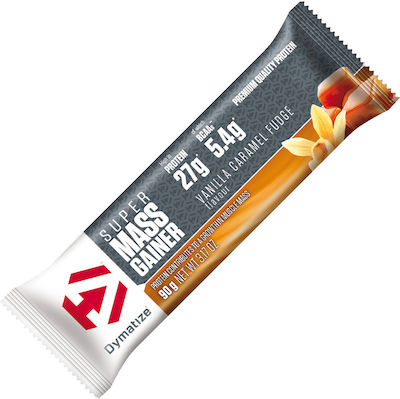 Dymatize Super Mass Gainer Bar with 28gr Protein & Flavor Vanilla Caramel Fudge 90gr