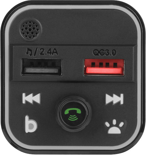 Peiying FM Transmitter Αυτοκινήτου mit Bluetooth / USB / MicroSD