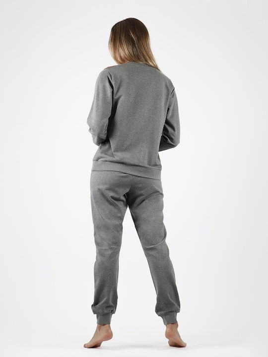 Disney Winter Damen Pyjama-Set Gray Minnie