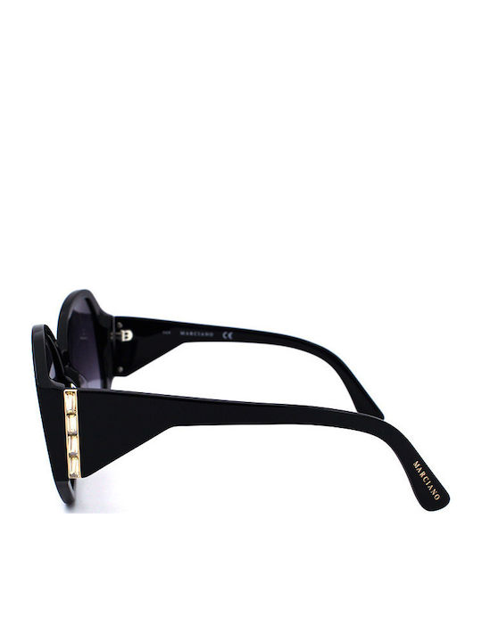 Guess Marciano Women's Sunglasses with Black Horn-Rimmed Frame and Grey Gradient Lenses GM0810 01B