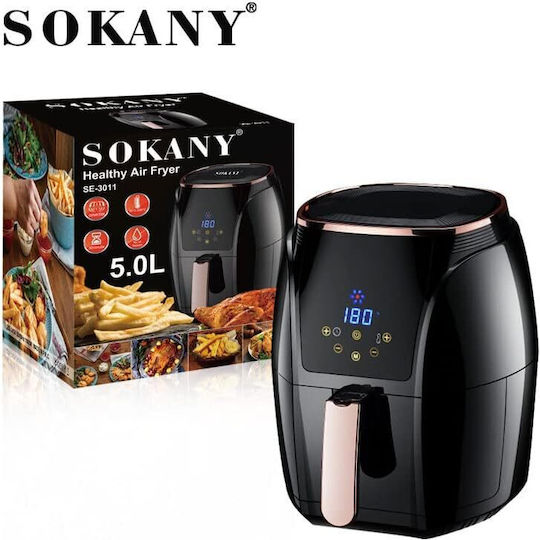 Sokany Heißluftfritteuse mit Wi-Fi 5Es Schwarz SK-3011