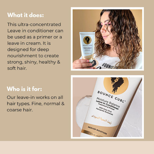 Bounce Curl Moisture Balance Leave In Conditioner Ενυδάτωσης για Σγουρά Μαλλιά 177ml