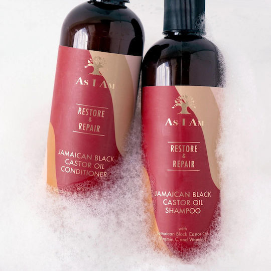 As I Am Jamaican Black Castor Oil Leave In Conditioner κατά της Πιτυρίδας για Σγουρά Μαλλιά 237ml