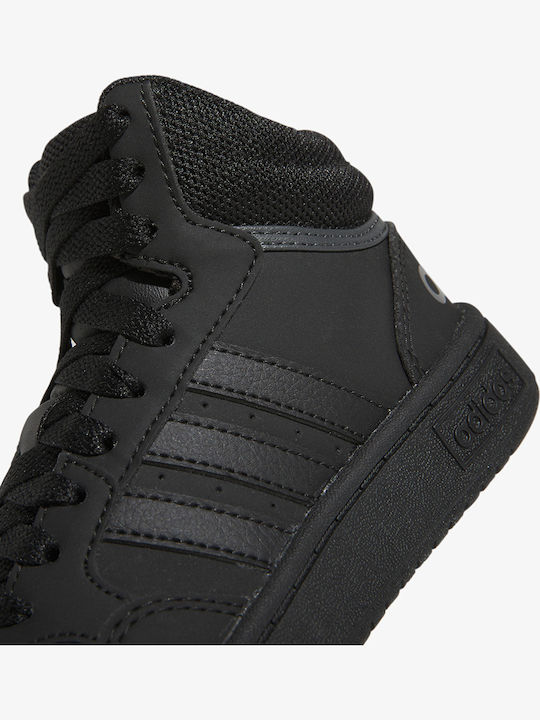 Hoops Παιδικά Sneakers High Μαύρα