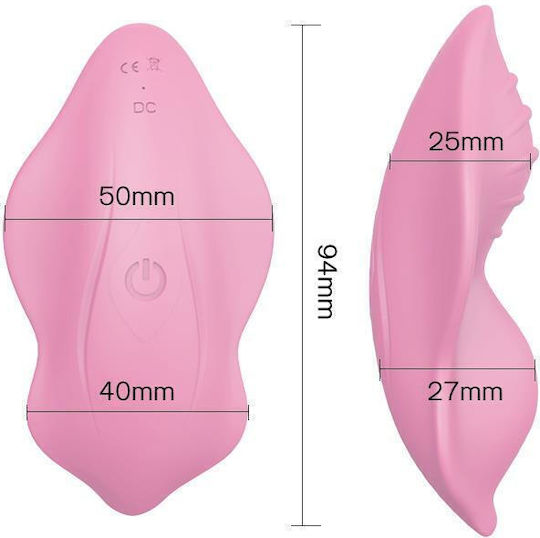 Kinksters Clitoral Vibrator with Remote Control 9.6cm Pink