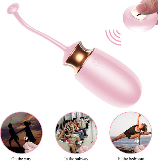 Kinksters Δονητής Egg με Απομακρυσμένο Έλεγχο 15cm Ροζ