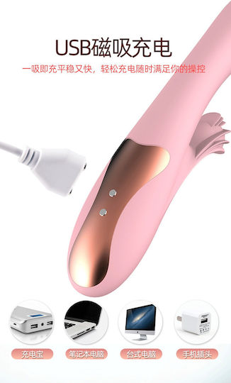 Kinksters Lilo Δονητής Rabbit 23cm Ροζ