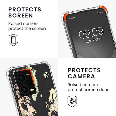 KWmobile Design Travel Back Cover Σιλικόνης με Λουράκι Μαύρο (Redmi Note 12 Pro+)