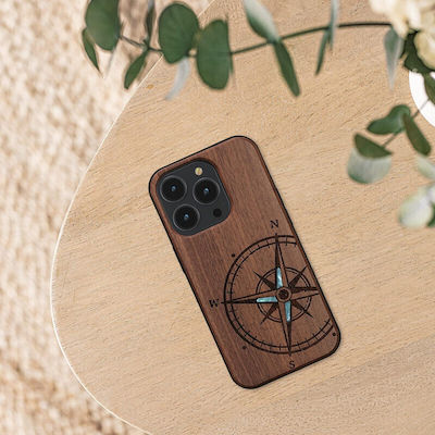 KWmobile Φυσικό Wooden Back Cover Brown (iPhone 14 Pro)