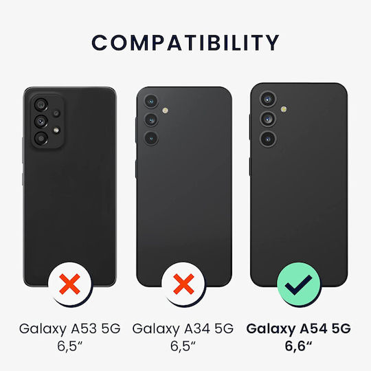 KWmobile 5G Back Cover Σιλικόνης Μωβ (Galaxy A54)
