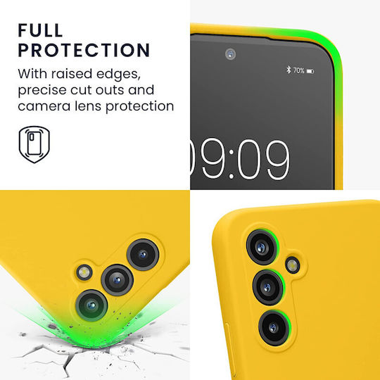KWmobile 5G Back Cover Σιλικόνης Κίτρινο (Galaxy A54)