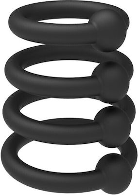 Kinksters Cock Ring Schwanz Silikon Schwarz