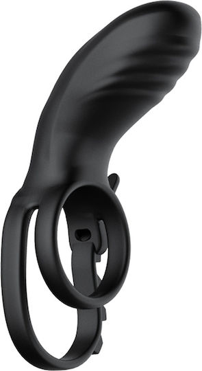 Kinksters Vibrating Cock Ring Schwanz Silikon Schwarz