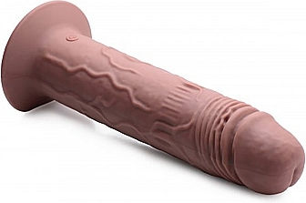 7X Realistic Vibrator With Remote Control Brown
