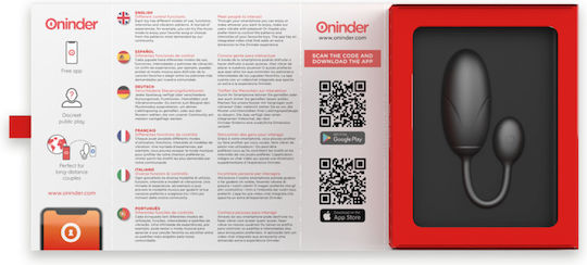 Oninder Mini Δονητής Egg με Απομακρυσμένο Έλεγχο 7.5cm Μαύρος