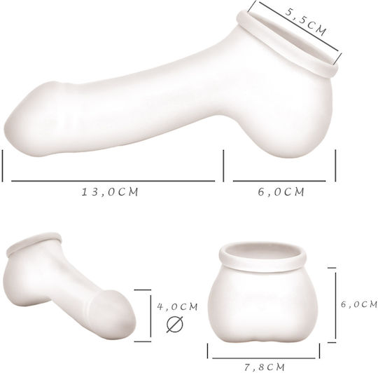 Kinksters Προέκταση Πέους Κόκκινη 5.5cm