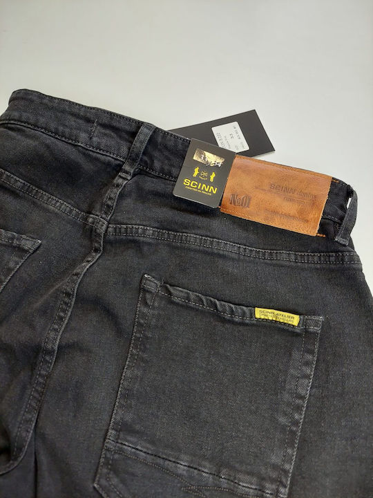 Elton B 222 Pantaloni Jeans pentru Bărbați Negru