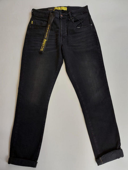 Elton B 222 Pantaloni Jeans pentru Bărbați Negru