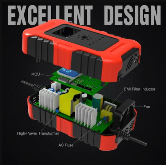 Foxsur Car and Truck Battery Charger 12/24V