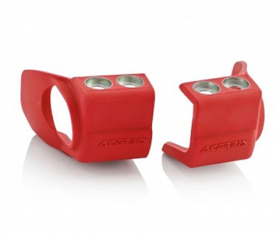 Acerbis Motorcycle Fork Axle Protectors Red