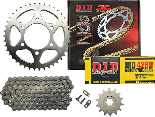 JT Sprockets Kit lanț și pinion pentru Modenas Kristar 125