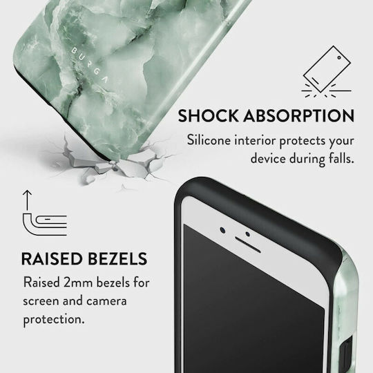 Burga Fashion Tough Back Cover Plastic / Silicone Green (iPhone SE 2022/2020)