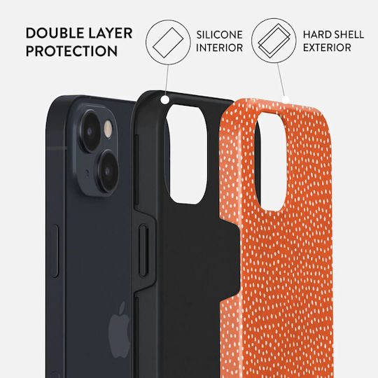 Burga Fashion Tough Back Cover Πλαστικό Πορτοκαλί (iPhone 14 Plus)