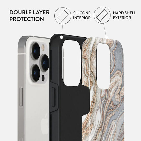 Burga Fashion Tough Back Cover Πλαστικό Μπεζ (iPhone 14 Pro)