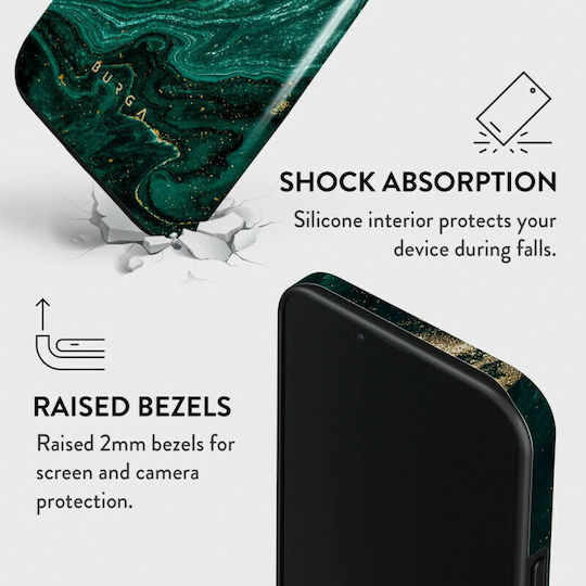 Burga Fashion Tough Back Cover Πλαστικό / Σιλικόνης 2mm Πράσινο (iPhone 13 Pro)