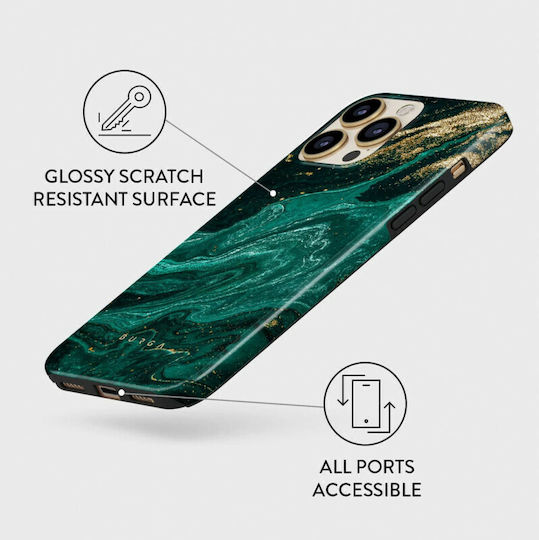 Burga Fashion Tough Back Cover Πλαστικό / Σιλικόνης 2mm Πράσινο (iPhone 13 Pro)