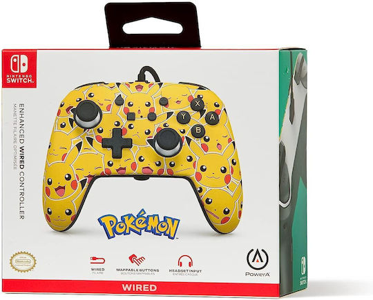 PowerA Enhanced Wired Gamepad for Switch Pikachu Moods