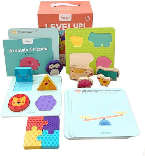Kids Puzzle Pegged Animal Friends for 1+ Years 12pcs MiDeer