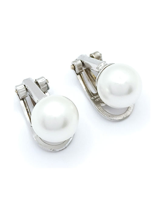 PS Silver Earrings made of Silver with Pearls