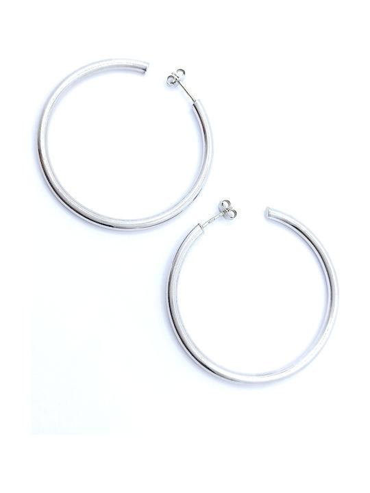 PS Silver Earrings Hoops made of Silver