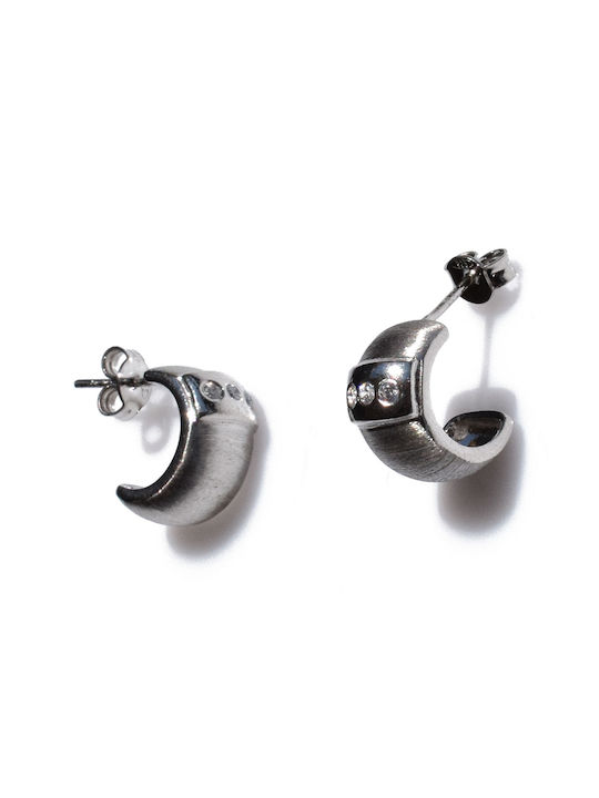 Bizoutaki Earrings made of Silver with Stones